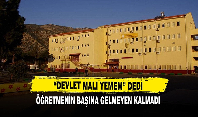 'Devlet malı yemem' diyen öğretmene ceza !