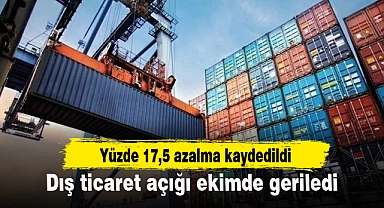 Dış ticaret açığı ekimde geriledi