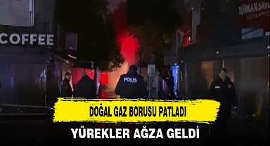 DOĞAL GAZ BORUSU PATLADI