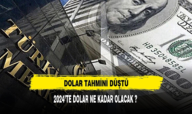 DOLAR TAHMİNİ DÜŞTÜ 2024'TE DOLAR NE KADAR OLACAK ?