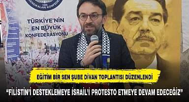 Eğitim Bir Sen Şube divan toplantısı düzenlendi