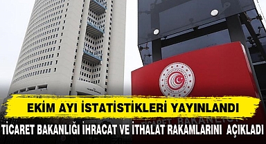 EKİM AYI İSTATİSTİKLERİ YAYINLANDI