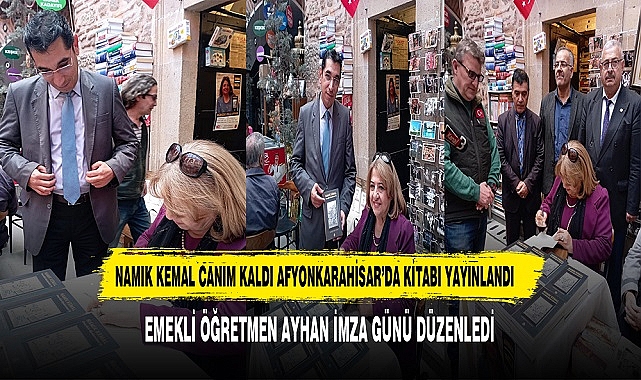 EMEKLİ ÖĞRETMEN AYHAN İMZA GÜNÜ DÜZENLEDİ
