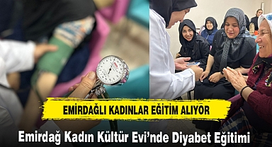 Emirdağ Kadın Kültür Evi’nde Diyabet Eğitimi