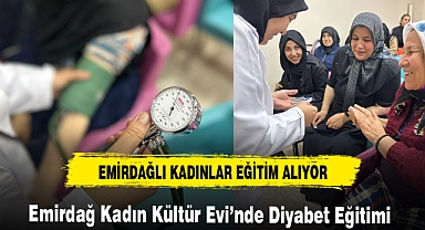 Emirdağ Kadın Kültür Evi’nde Diyabet Eğitimi