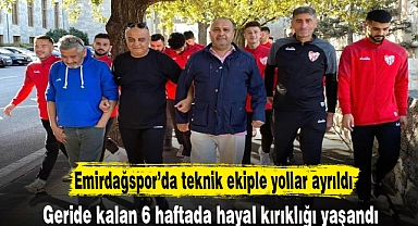 Emirdağspor’da teknik ekiple yollar ayrıldı