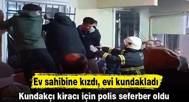 Ev sahibine kızdı, evi kundakladı