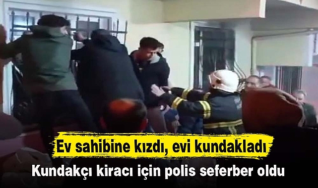 Ev sahibine kızdı, evi kundakladı