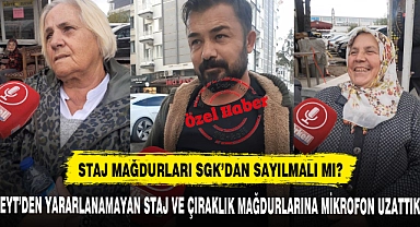 Eyt'den Yararlanamayan Staj ve Çıraklık Mağdurlarına Mikrofon Uzattık
