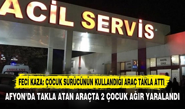Feci Kaza: Çocuk Sürücünün Kullandığı Araç Takla Attı