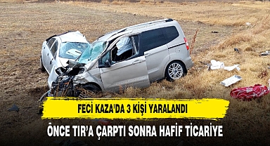 FECİ KAZA'DA 3 YARALI