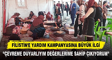 Filistin'e Yardım Kampanyasına Büyük İlgi
