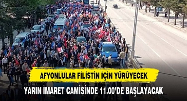 FİLİSTİN İÇİN YÜRÜŞ YARIN