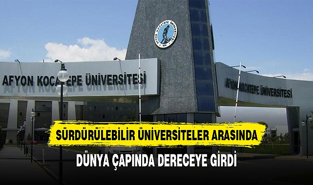 Geleceğin üniversiteleri arasında AKÜ kaçıncı sırada