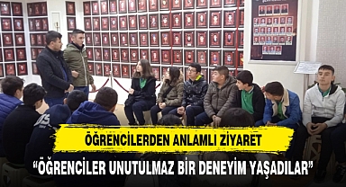 Gençlerden duygulandıran ziyaret