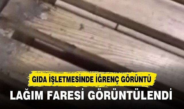 GIDA İŞLETMESİNDE İĞRENÇ GÖRÜNTÜ