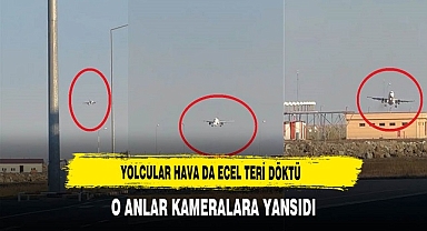 Hava da Zor Anlar Yaşandı. Yolcular Ecel Teri Döktü