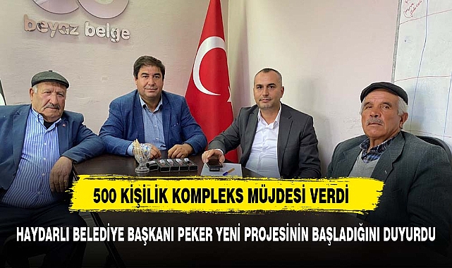 HAYDARLI BELEDİYESİNDEN YENİ PROJE