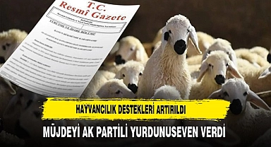 Hayvancılık Destekleri Artırıldı Müjdeyi AK Partili Yurdunuseven Verdi