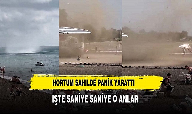 HORTUM SAHİLDE PANİK YARATTI