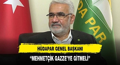 HÜDA-PAR Genel Başkanı Yapıcıoğlu: Mehmetçik Gazze'ye gitmeli