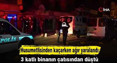 Husumetlisinden kaçarken ağır yaralandı