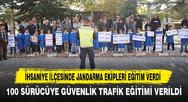 İhsaniye İlçesinde Jandarma Ekipleri Eğitim Verdi