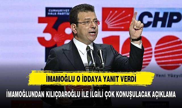 İmamoğlu: Kurultay günü yapılan, "Kılıçdaroğlu çekilecek" paylaşımıyla ilgim yok