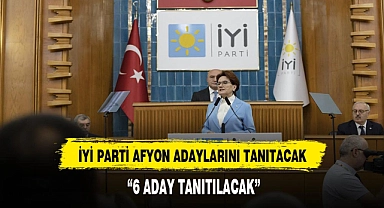 İYİ Parti Afyon adayları bugün Akşenerle bir araya geliyor