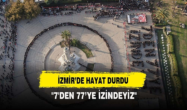 İZMİR'DE HAYAT DURDU