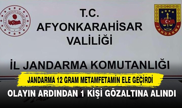 Jandarma 12 Gram Metamfetamin Ele Geçirdi