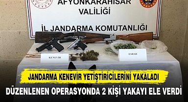 Jandarma Kenevir Yetiştiricilerini Yakaladı