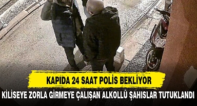 KAPIDA 24 SAAT POLİS BEKLİYOR