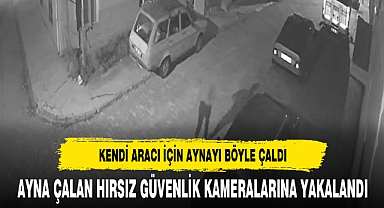 KENDİ ARACININ İÇİN AYNAYI BÖYLE ÇALDI