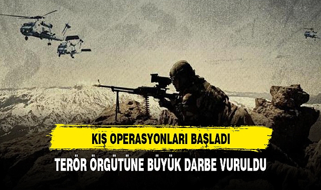 Kış operasyonları başladı teröre ağır darbe