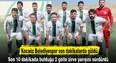 Kocaöz Belediyespor son dakikalarda güldü