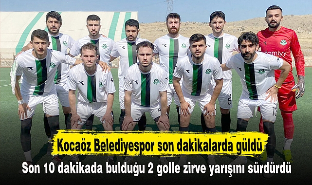 Kocaöz Belediyespor son dakikalarda güldü