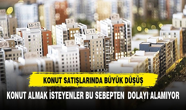 Konut satışlarının düşmesinin nedeni bakın ne ?