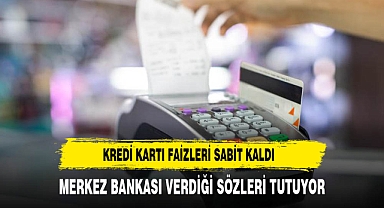 Kredi kartı faizleri sabit kaldı