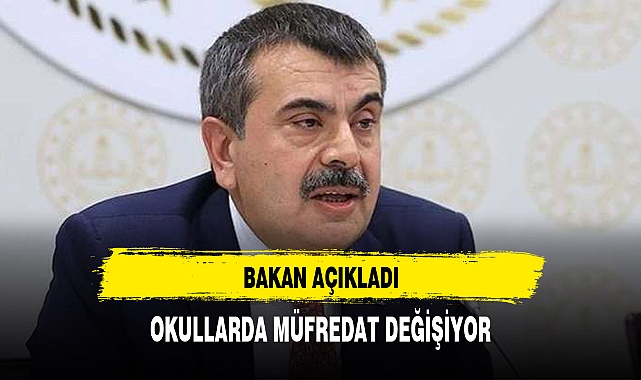 Okullarda müfredat değişiyor