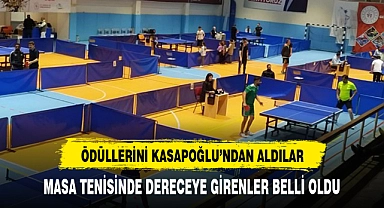 Masa tenisinde dereceye girenler belli oldu