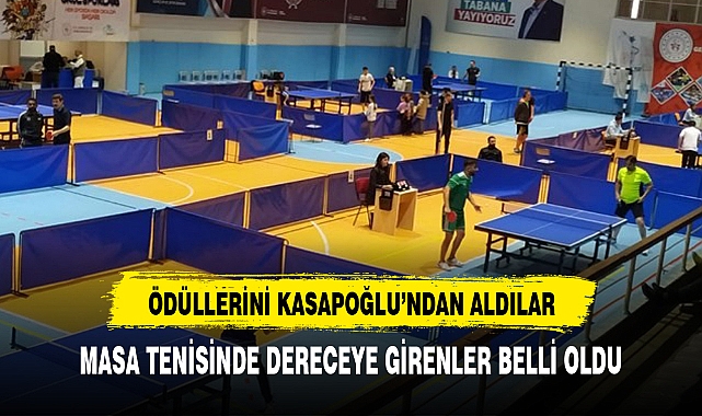 Masa tenisinde dereceye girenler belli oldu