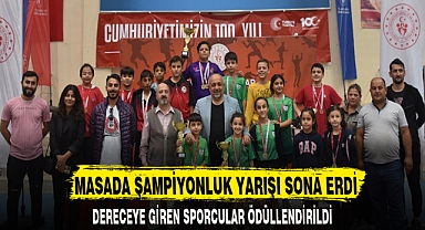 MASADA ŞAMPİYONLUK YARIŞI SONA ERDİ