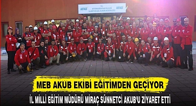 MEB AKUB EKİBİ EĞİTİMDEN GEÇİYOR