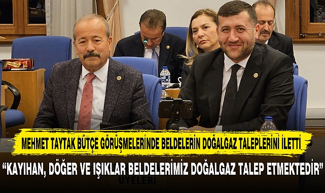 Mehmet Taytak Bütçe Görüşmelerinde Beldelerin Doğalgaz Taleplerini İletti