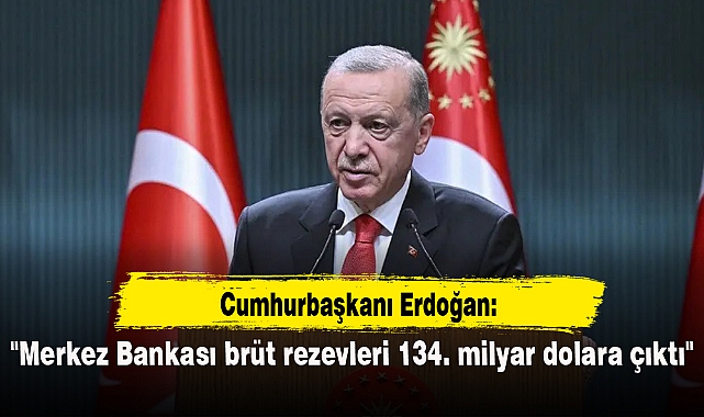 "Merkez Bankası brüt rezevleri 134. milyar dolara çıktı"