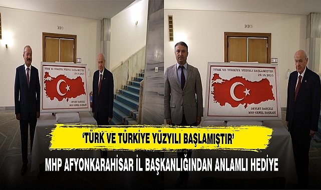 MHP AFYONKARAHİSAR İL BAŞKANLIĞINDAN ANLAMLI HEDİYE