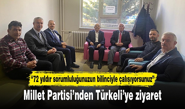 Millet Partisi'nden Türkeli'ye ziyaret