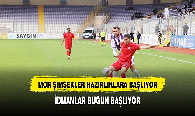 Mor şimşekler altınordu maçı için hazırlıklara başladı