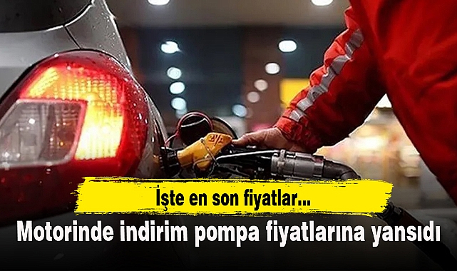 Motorinde indirim pompa fiyatlarına yansıdı